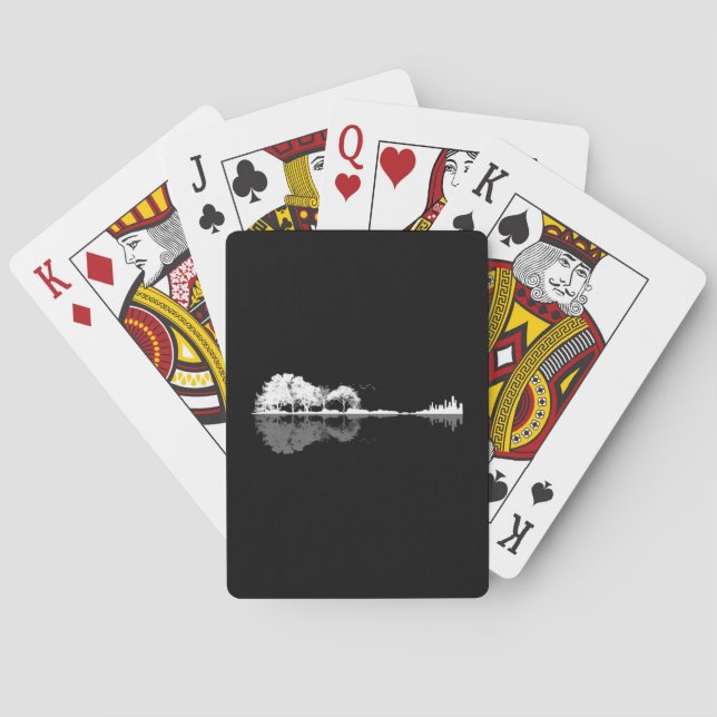 Baraja De Cartas Guitarra natural (Reverso)