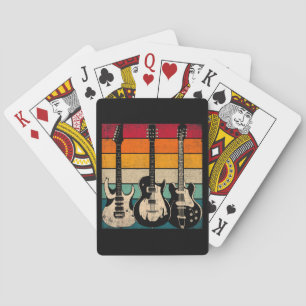 Baraja De Cartas Guitarra retro