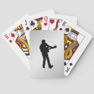 Baraja De Cartas Guitarrista Plateado
