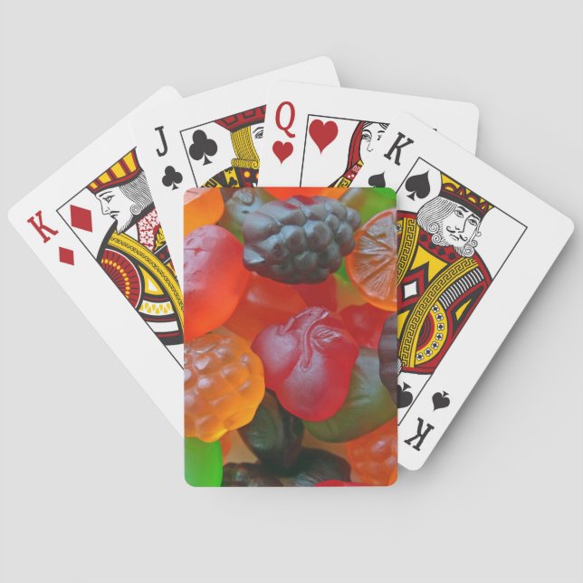 Baraja De Cartas Gummy Fruit (Reverso)
