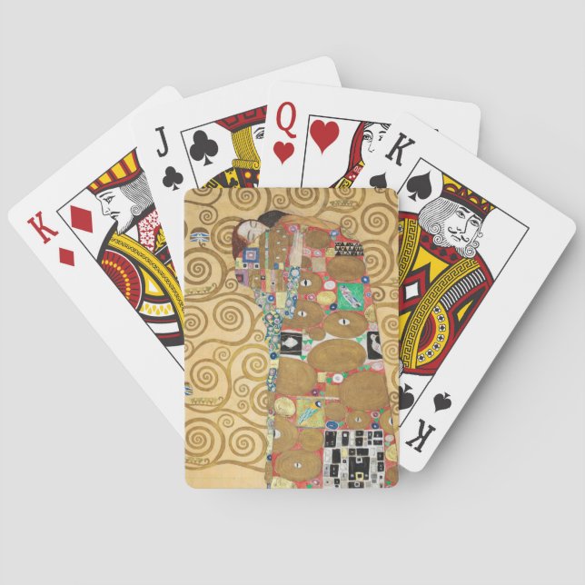 Baraja De Cartas Gustav Klimt - Complemento, Frisa Estúclet (Reverso)