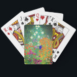 Baraja De Cartas Gustav Klimt Flower Garden<br><div class="desc">Cartas de juego con el jardín de flores de la pintura al óleo de Gustav Klimt (1906). Un bonito jardín de flores moradas,  rojas,  blancas,  azules y naranjas. Un gran regalo para los amantes del arte Art Nouveau y austriaco.</div>
