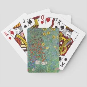 Baraja De Cartas Gustav Klimt - Jardín de campo con girasoles