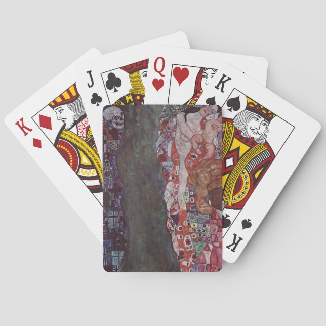 Baraja De Cartas Gustav Klimt - Muerte y vida (Reverso)