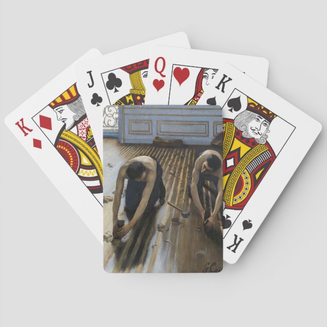 Baraja De Cartas Gustave Caillebotte - Los rascacielos del piso (Reverso)