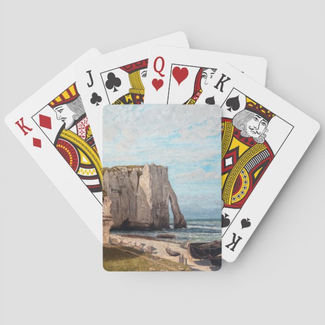 Baraja De Cartas Gustave Courbet - Acantilados en Etretat después d (Reverso)