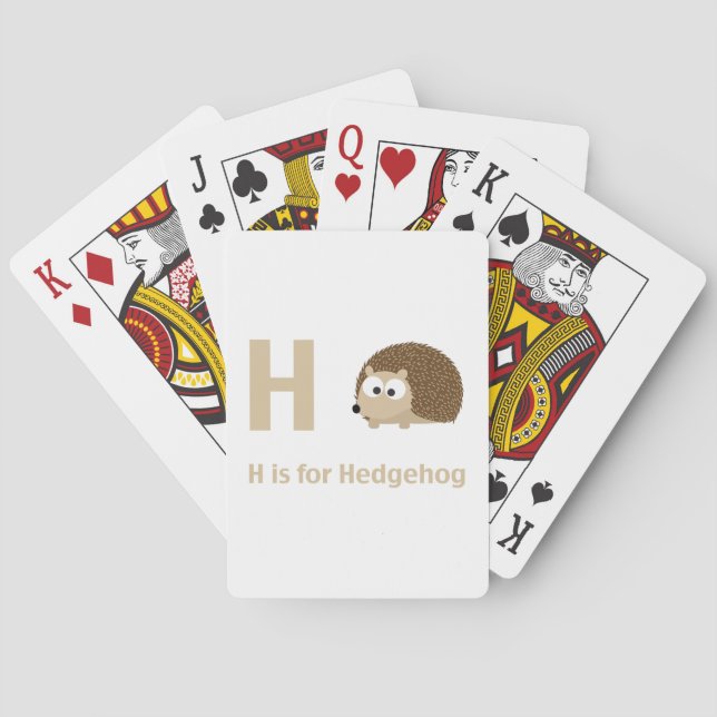 Baraja De Cartas H es para Hedgehog (Reverso)
