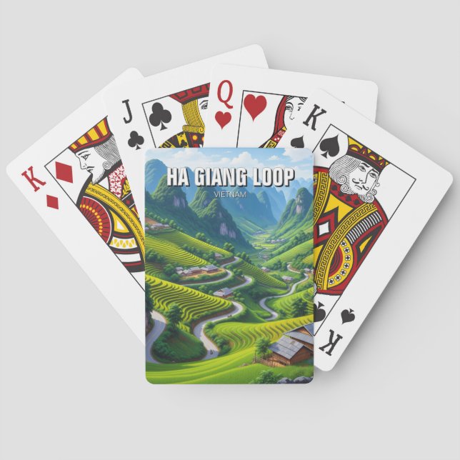 Baraja De Cartas Ha Giang Loop Vietnam Travel (Reverso)