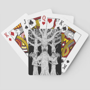 Baraja De Cartas Habitantes del arte de terror extraño del bosque d