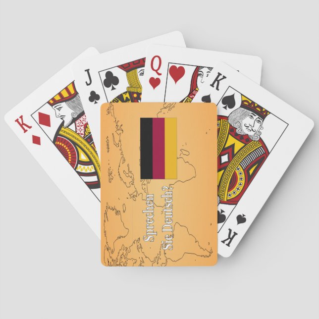 Baraja De Cartas ¿Hablas alemán? Wf de marca (Reverso)