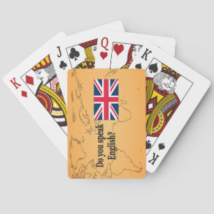 Baraja De Cartas ¿Hablas inglés? Bandera bf