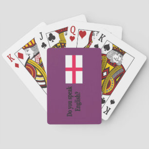 Baraja De Cartas ¿Hablas inglés? en inglés.Flag bf