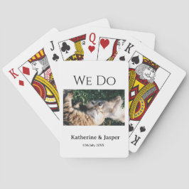 Baraja De Cartas Hacemos boda compromiso mascota nombre foto fecha