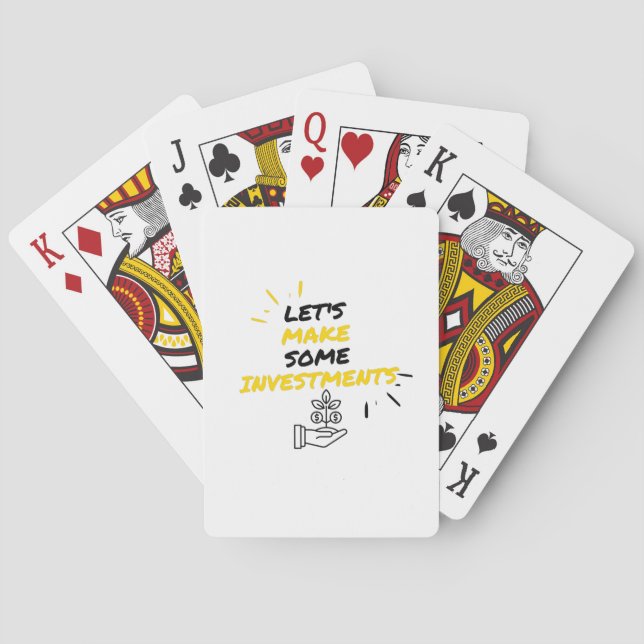 Baraja De Cartas hacer inversiones (Reverso)
