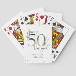 Baraja De Cartas Hacer que 50 parezca un buen cumpleaños botánico d