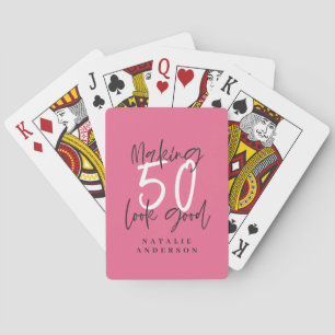 Baraja De Cartas Hacer que 50 parezca un buen cumpleaños de moda co