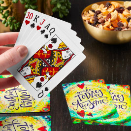 Baraja De Cartas Hacer Que Hoy Sea Una Increíble Diversión Alegre I