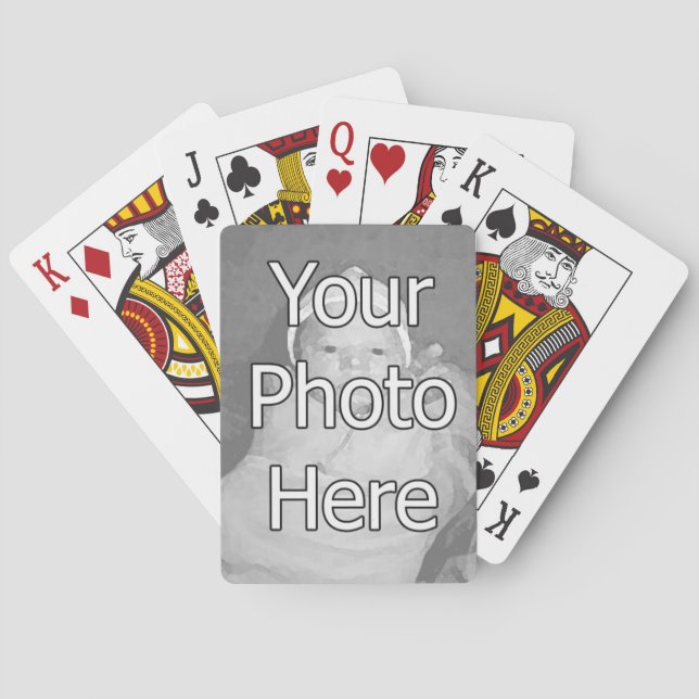 Baraja De Cartas Hacer sus propias tarjetas de reproducción de foto (Reverso)