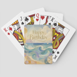 Baraja De Cartas Haciendo vela hacia un Año Nuevo