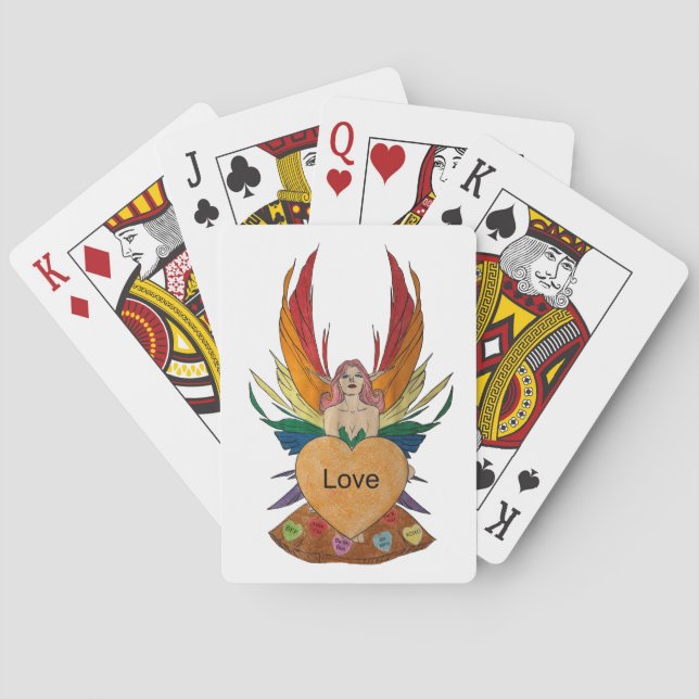 Baraja De Cartas Hada del Día de San Valentín (Reverso)