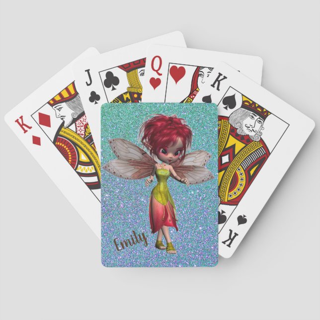 Baraja De Cartas Hada en Brillo (Reverso)