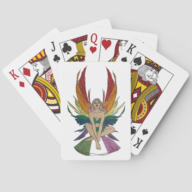 Baraja De Cartas Hada Genderqueer (Reverso)