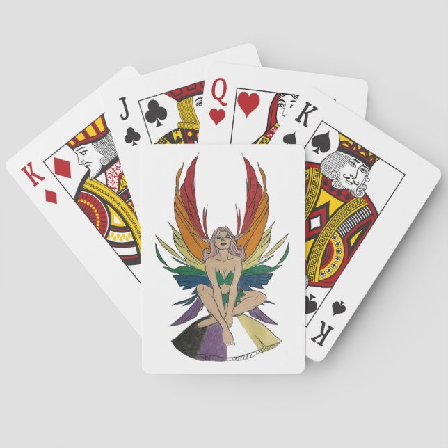 Baraja De Cartas Hada no binaria (Reverso)