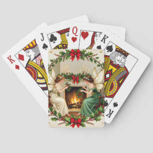 Baraja De Cartas Hadas Victorianas Espíritu de Navidad