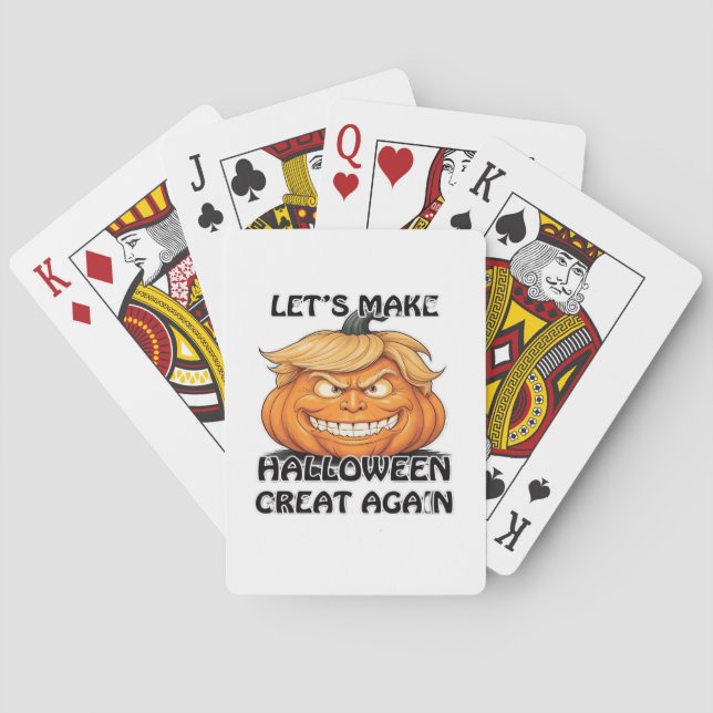 Baraja De Cartas Hagamos de Halloween un gran clásico de nuevo (Reverso)