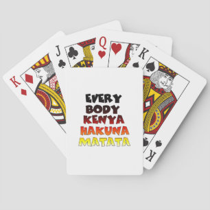Baraja De Cartas Hakuna Matata Colorido: Una Celebración Keniana
