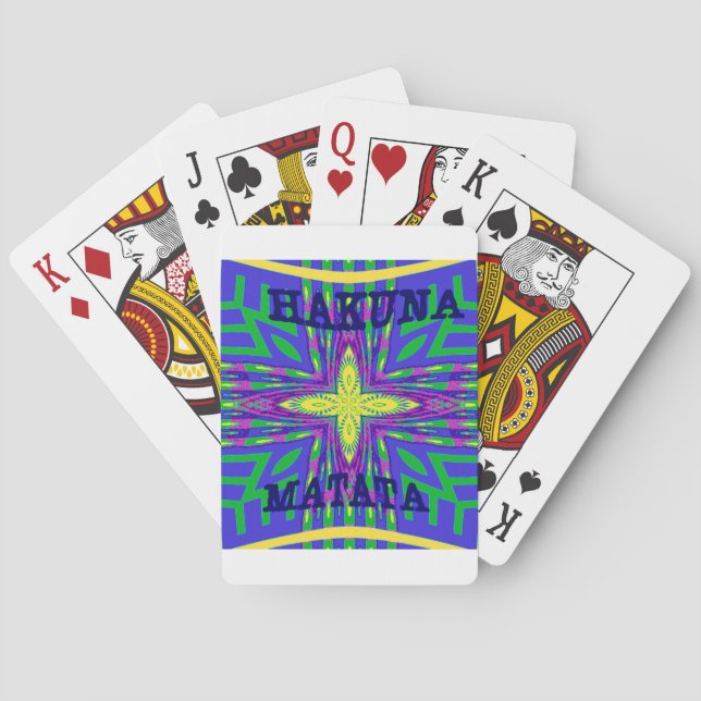 Baraja De Cartas Hakuna matata Mombasa Kanga (Reverso)