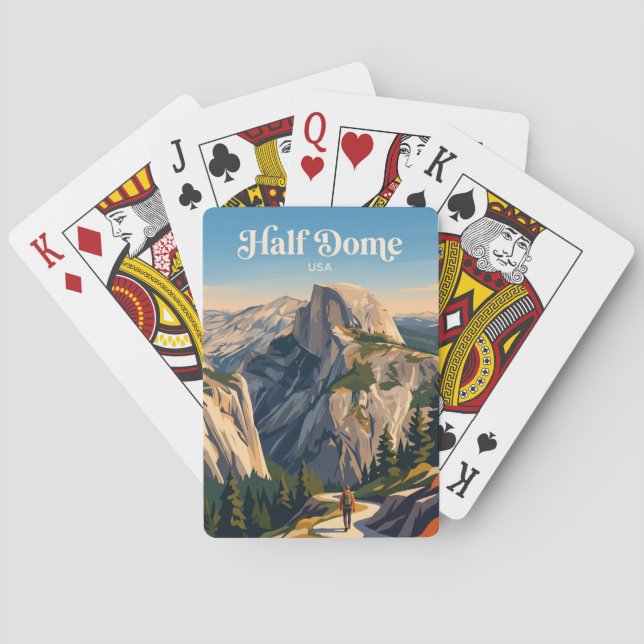 Baraja De Cartas Half Dome Yosemite EE. UU. (Reverso)