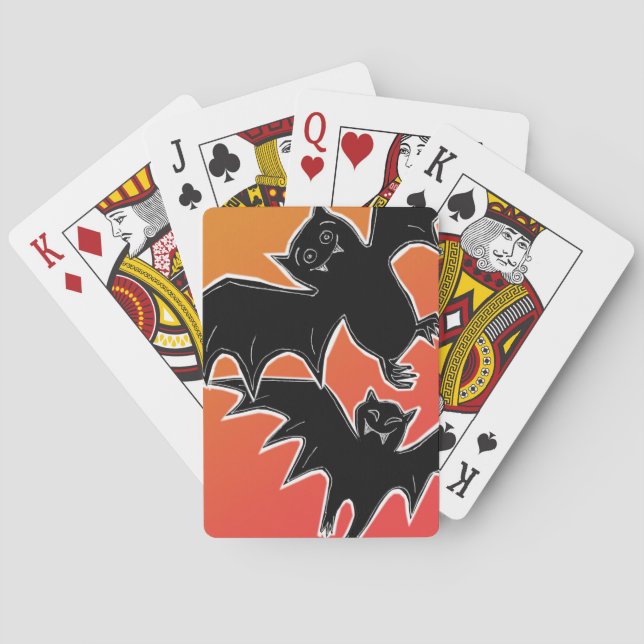Baraja De Cartas Halloween Bats (Reverso)