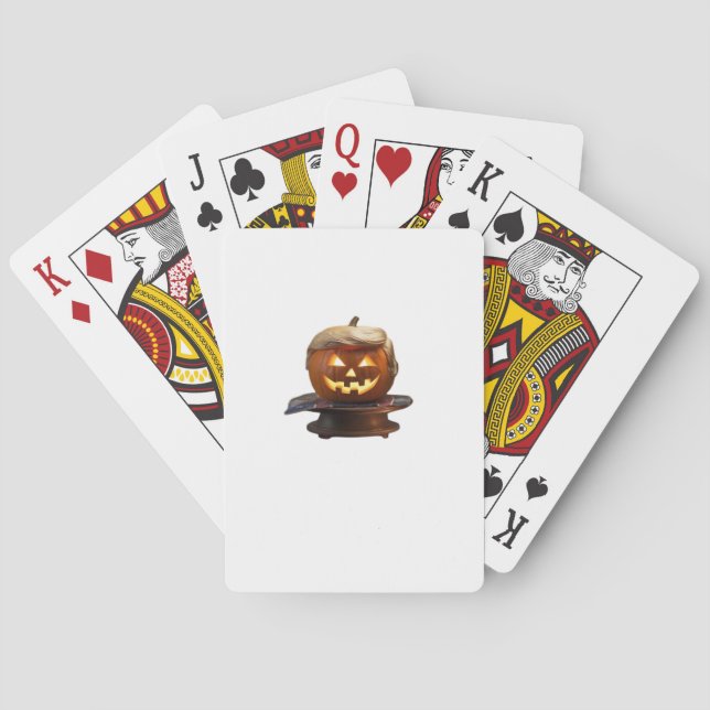 Baraja De Cartas Halloween, Calabaza Trumpkin, hacer grande Hallowe (Reverso)