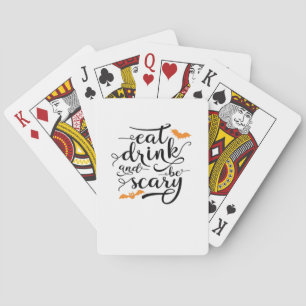 Baraja De Cartas Halloween Come Come Y Sé Espeluznante Retro Clásic