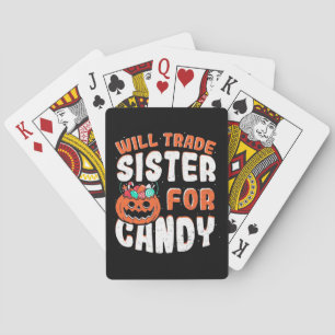 Baraja De Cartas Halloween Comerciará Hermana Por Candy