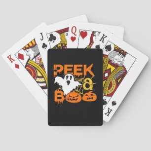 Baraja De Cartas Halloween con calabazas Peekaboo