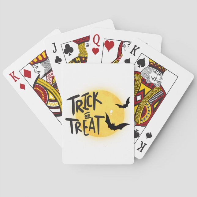 Baraja De Cartas Halloween con trucos (Reverso)