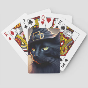 Baraja De Cartas Halloween del gato negro