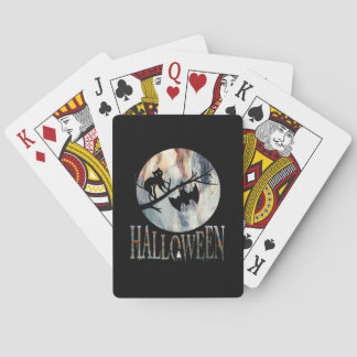 Baraja De Cartas Halloween Funny Cat Halloween Cumpleaños