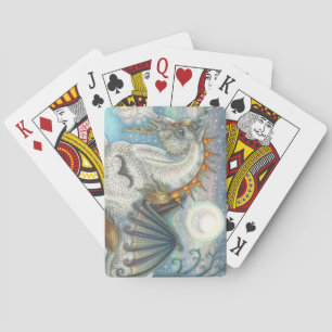 BARAJA DE CARTAS HALLOWEEN GÓTICO UNICORN CON ALAS DE MADERA, CABAL