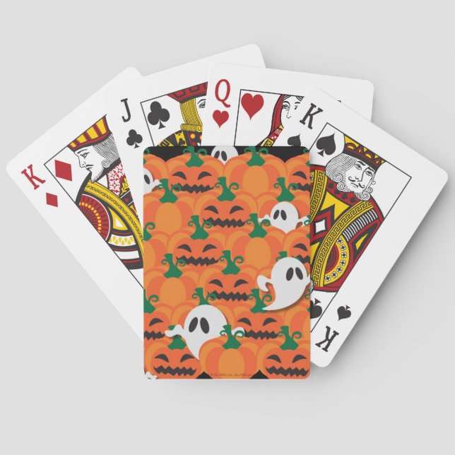 Baraja De Cartas Halloween Halloween Parche De Fantasmas (Reverso)
