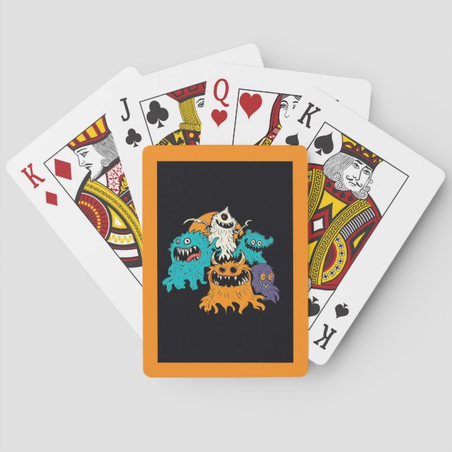 Baraja De Cartas Halloween/Monster/Octubre/Otoño (Reverso)