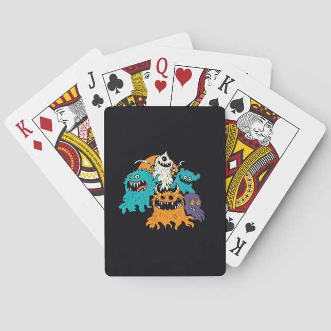 Baraja De Cartas Halloween/Monster/Octubre/Otoño (Reverso)