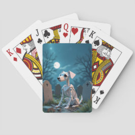 Baraja De Cartas Halloween Origami Skeleton Dog