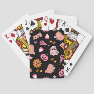 Baraja De Cartas Halloween rosa