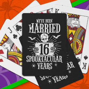 Baraja De Cartas Halloween Spooktacular 16º Aniversario Boda
