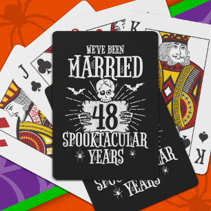 Baraja De Cartas Halloween Spooktacular 48º Aniversario Boda