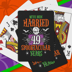 Baraja De Cartas Halloween Spooktacular 49º Aniversario Boda