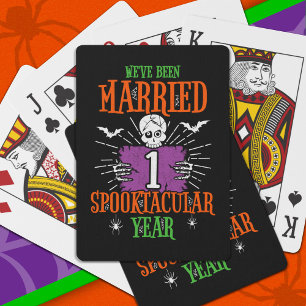 Baraja De Cartas Halloween Spooktacular Primer Aniversario Boda